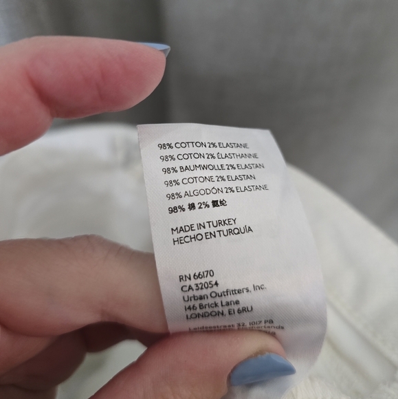 We the Free People Shayla Flared Bootcut Jeans in Pebble White Sz 30 - Picture 4 of 4